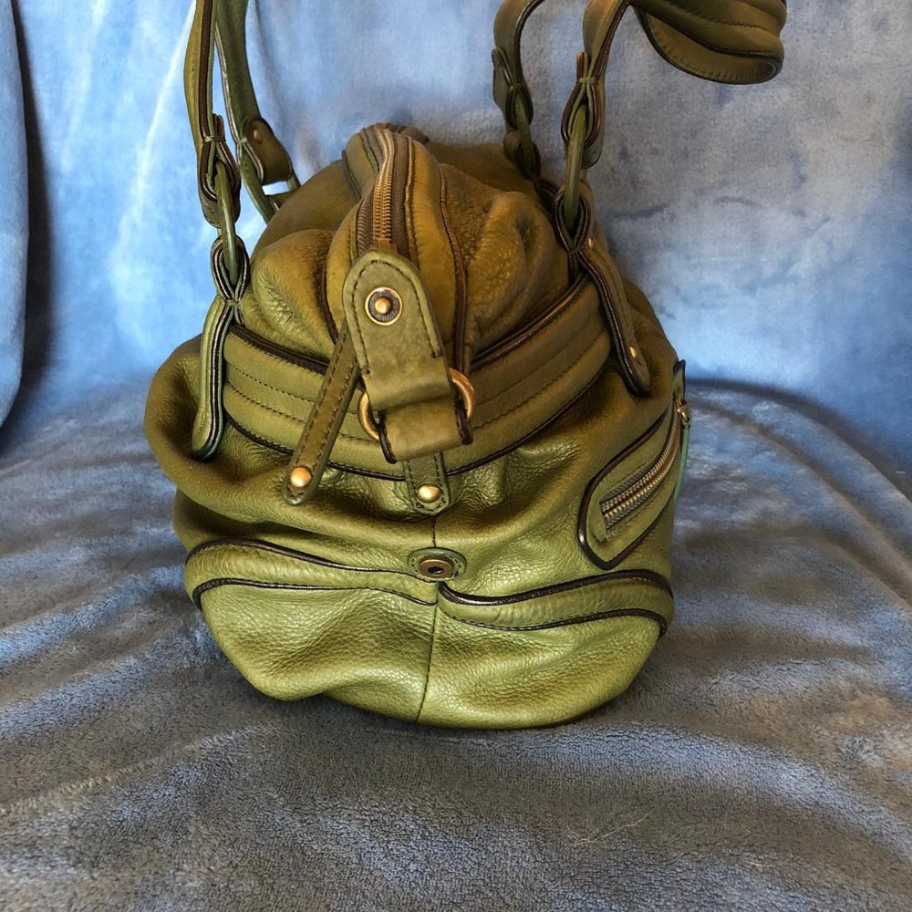 Cole Haan Olive Green Soft Pebble Leather AUTHENTIC Purse Excellent Condition - Picture 12 of 15